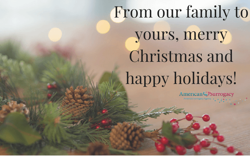 Happy Holidays from American Surrogacy!